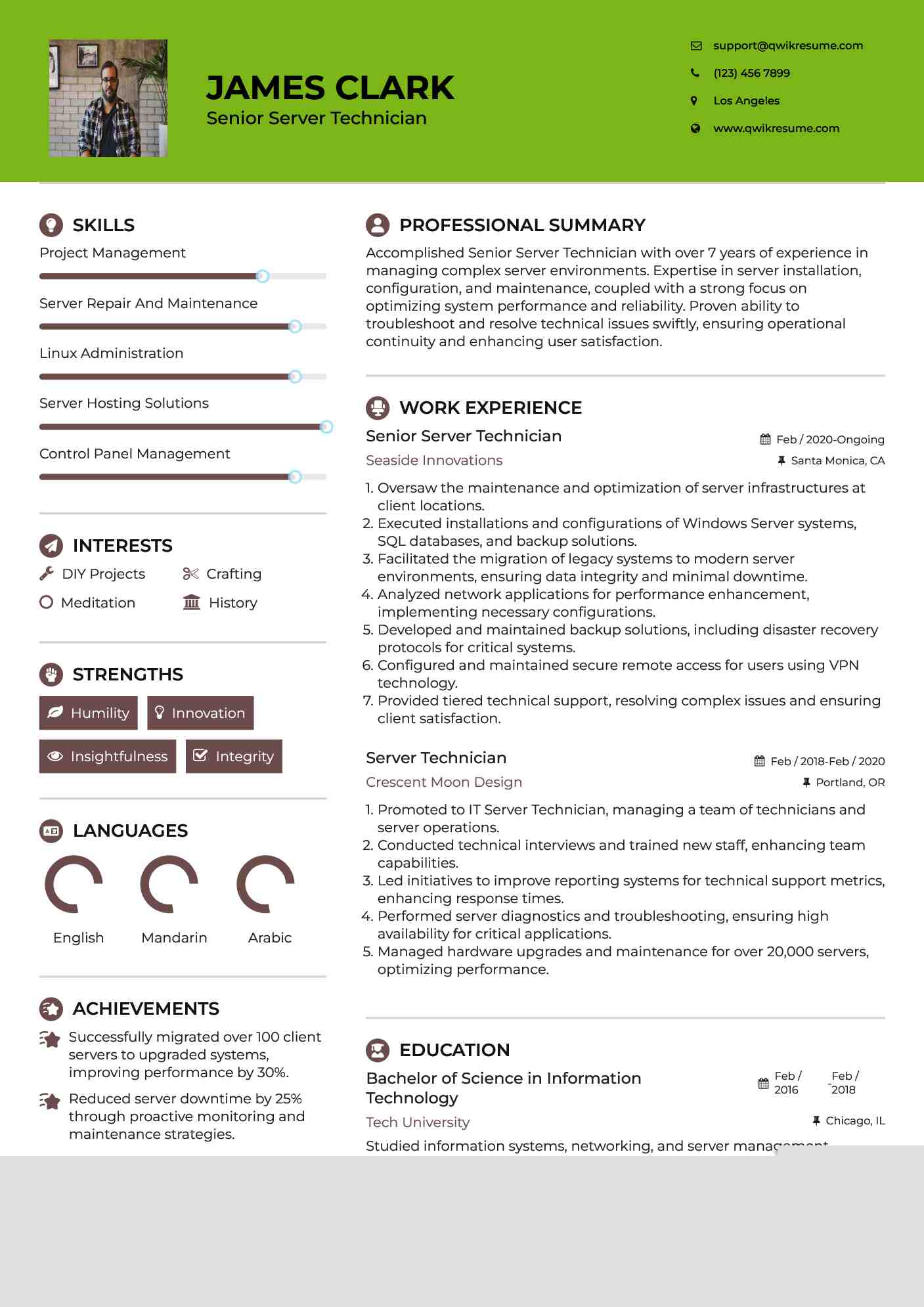 Crafting an Impressive Server Technician Resume: Tips and Best Practices