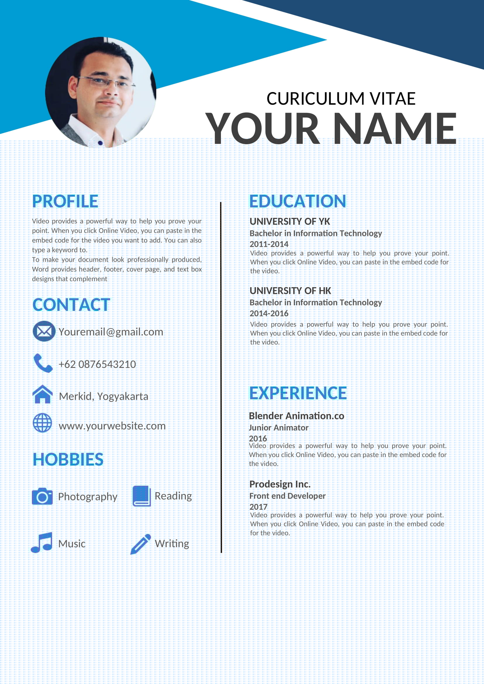 Kickstart Your Career with Our Simple Resume Format For Job Download
