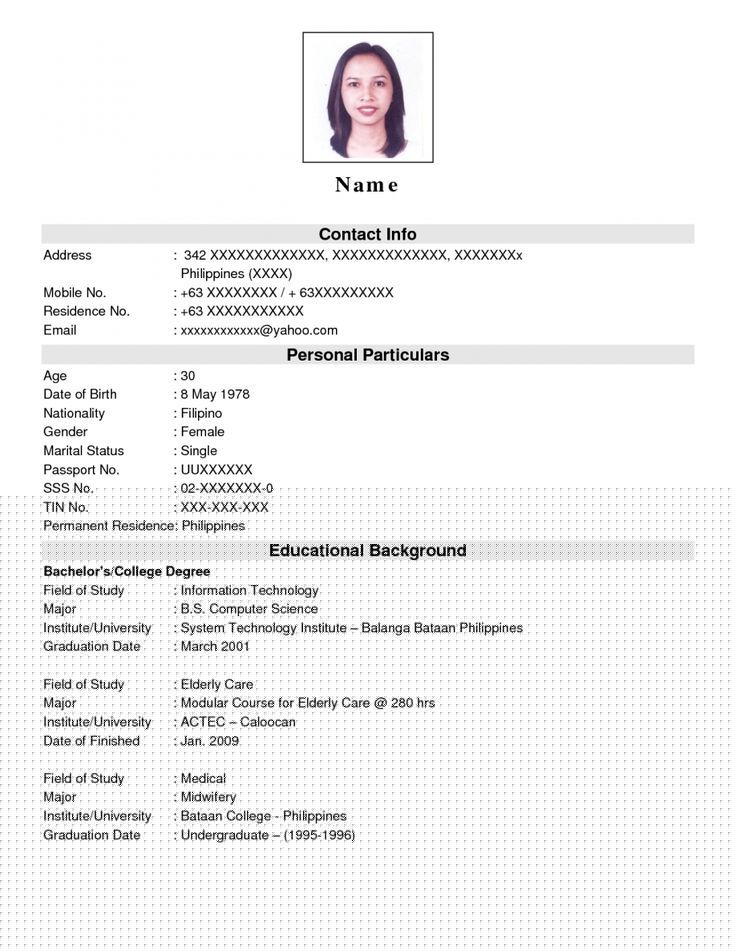 Crafting Your Future: A Simple Resume Sample For Job Application