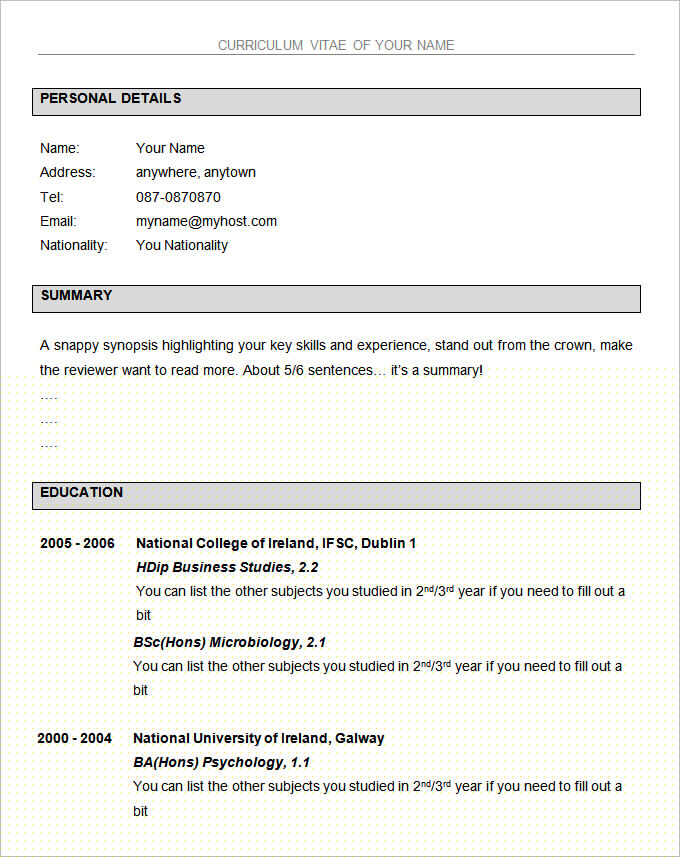 Unlock Your Career Potential with Our Simple Resume Template Free