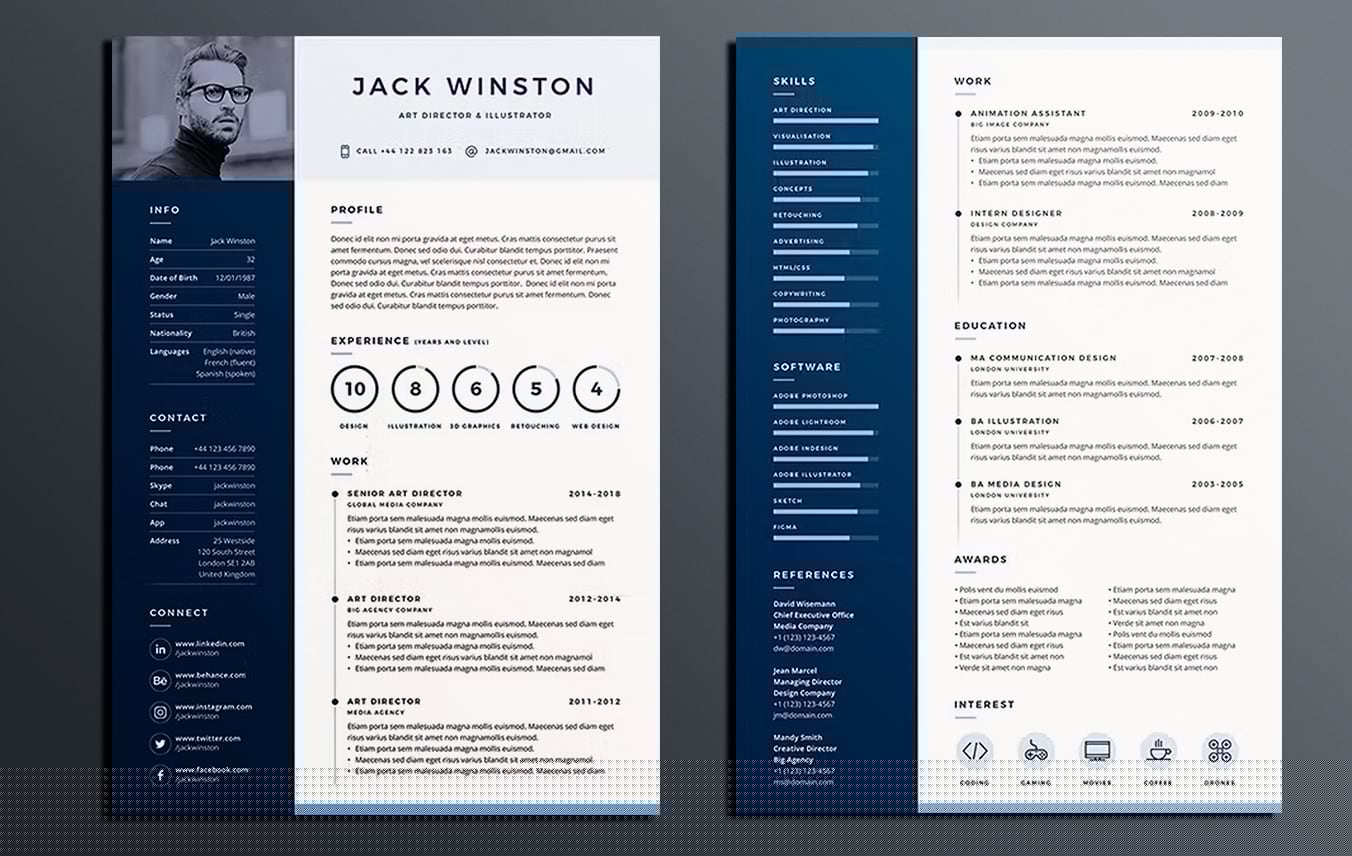 Create a Standout CV: Explore Our Simple Resume Template Indesign