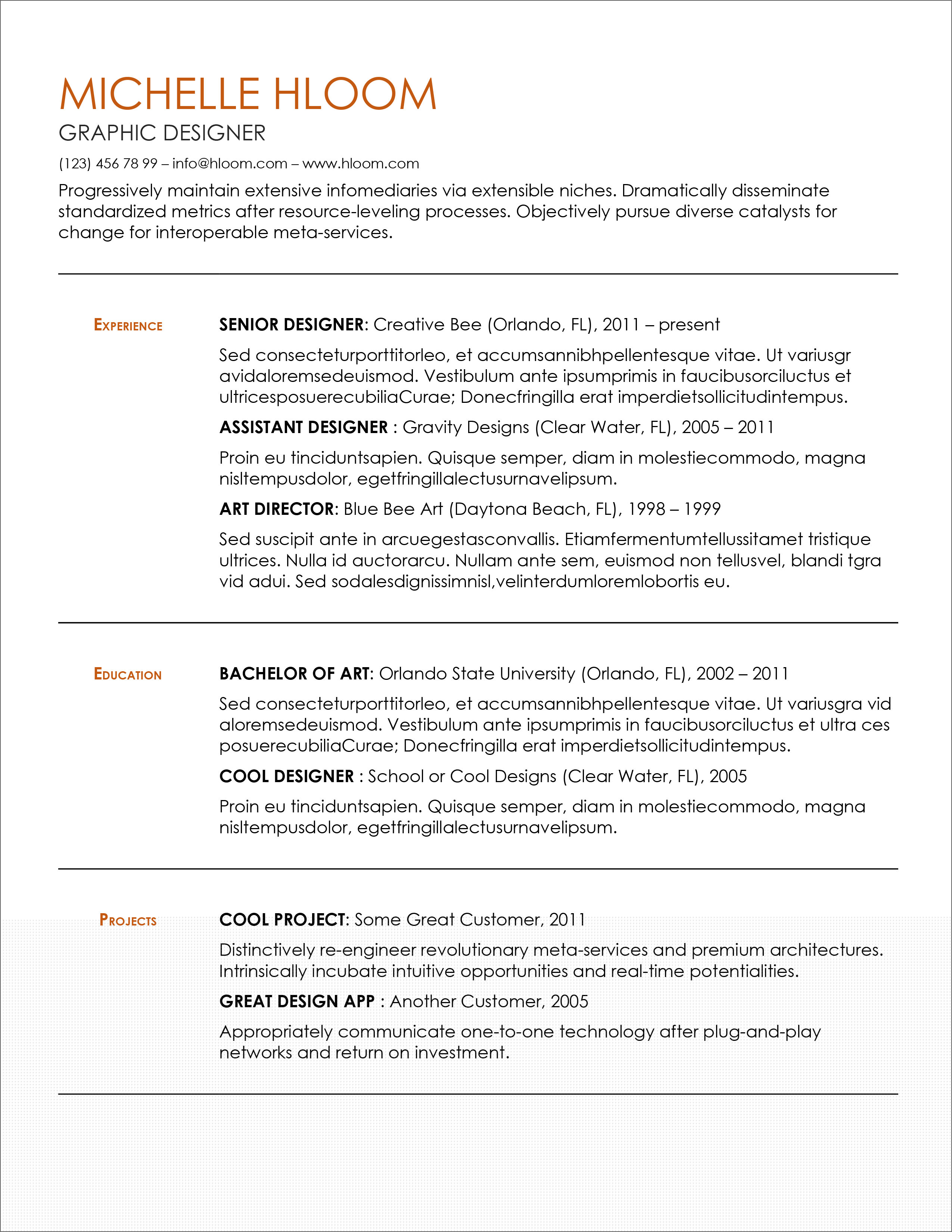 Create Your Career Path with a Simple Resume Template Online