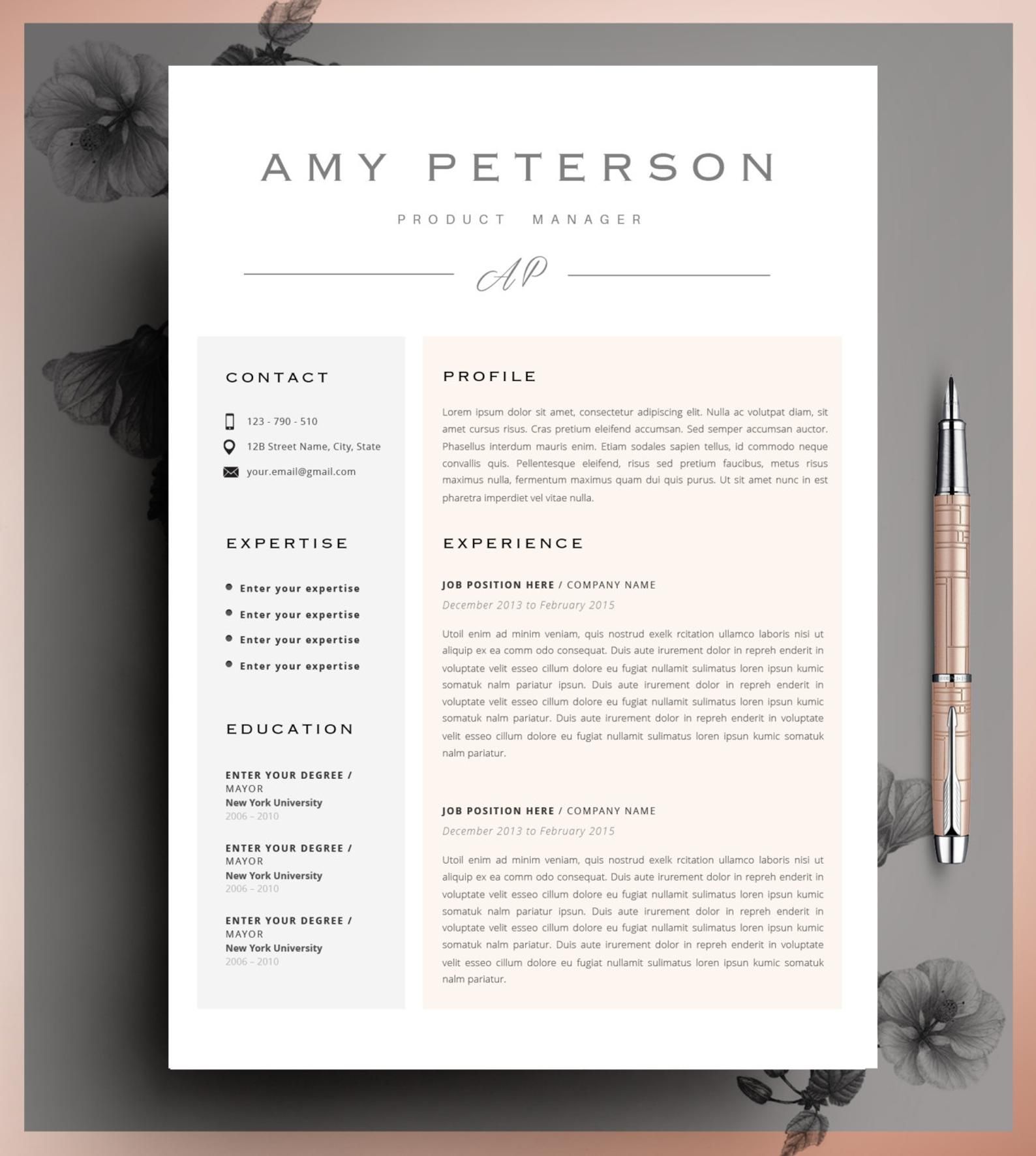 Elevate Your Job Search with a Simple Resume Template Pinterest Guide