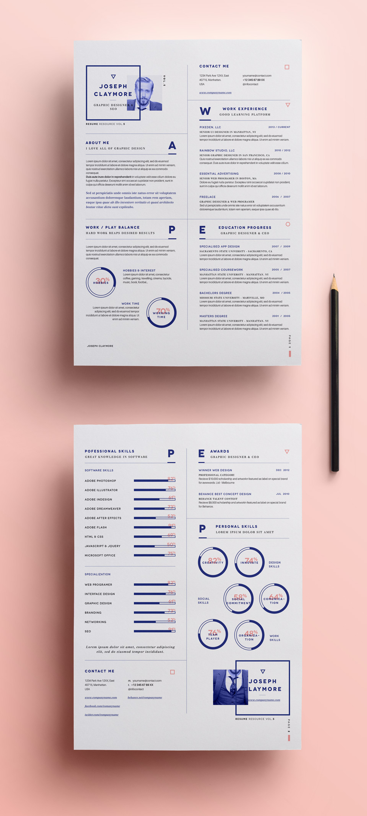 Unlock Your Career Potential with Simple Resume Template Vol 6