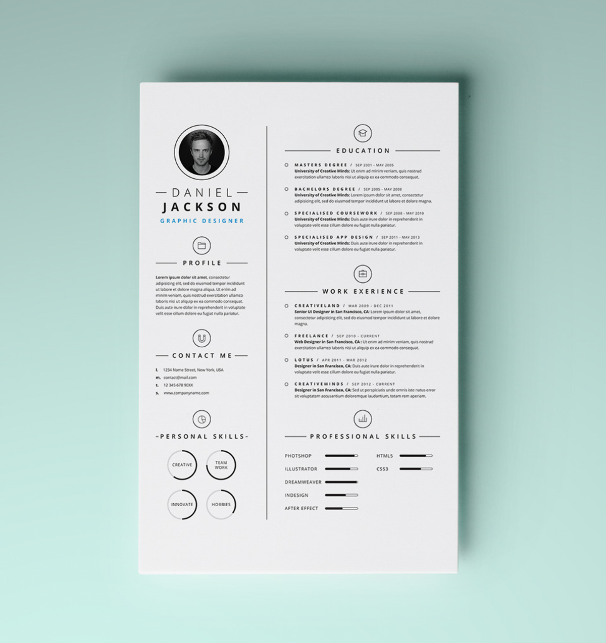 Elevate Your Job Search with Simple Resume Template Vol4