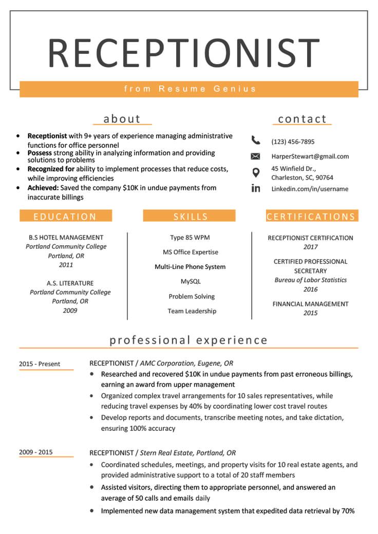 Essential Skills To Put On A Resume For Receptionist: Stand Out in Your Job Application