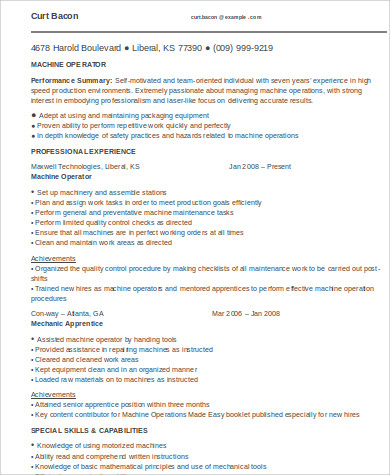 Essential Skills To Put On Resume For Machine Operator: Stand Out in Your Job Search