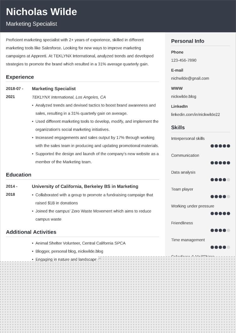 Essential Skills To Put On Resume For Marketing Success