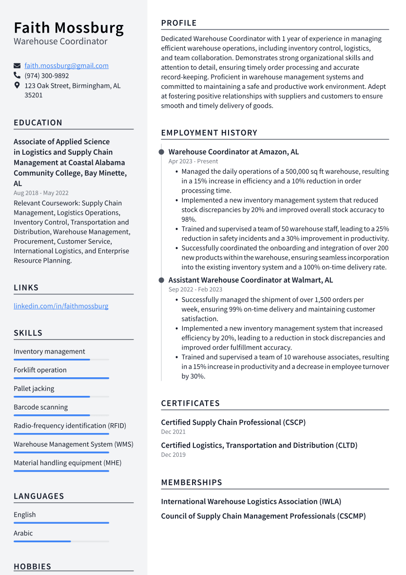 Essential Skills To Put On Warehouse Resume for Job Seekers
