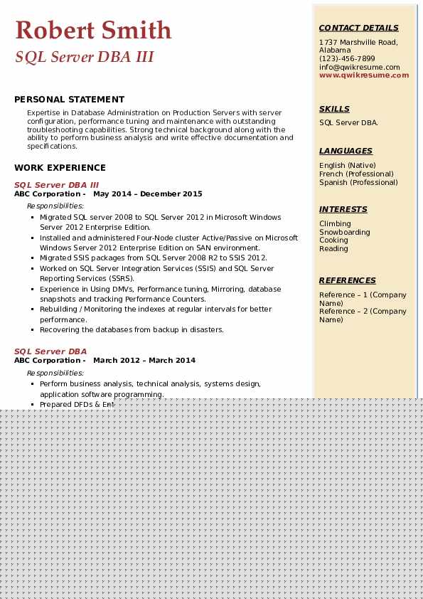 Essential Tips for Crafting an Impressive SQL Server Resume Format
