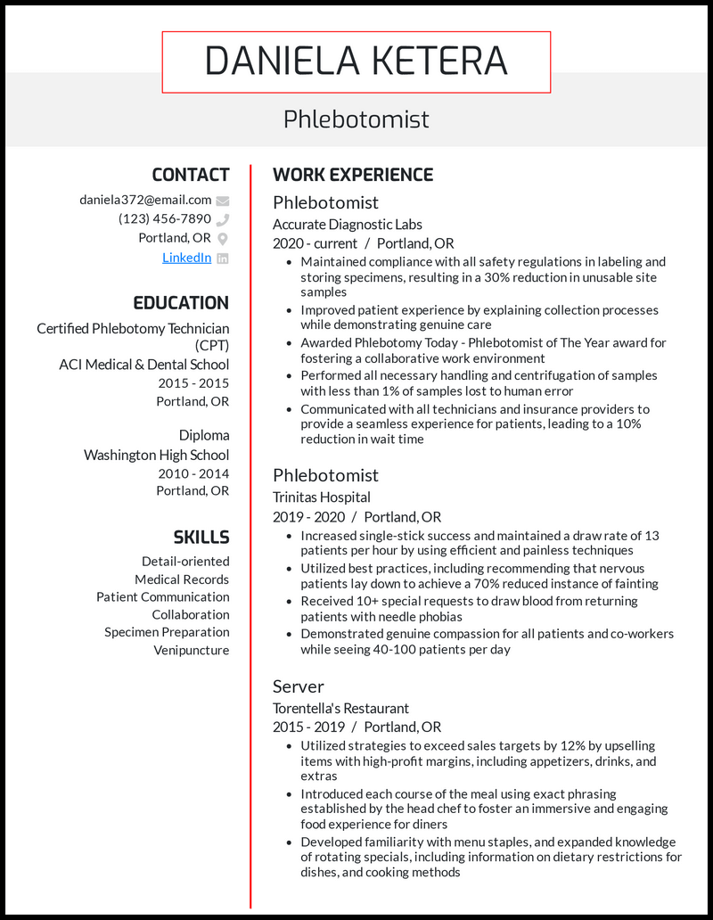 Essential Tips for Crafting an Effective Summary For Phlebotomist Resume