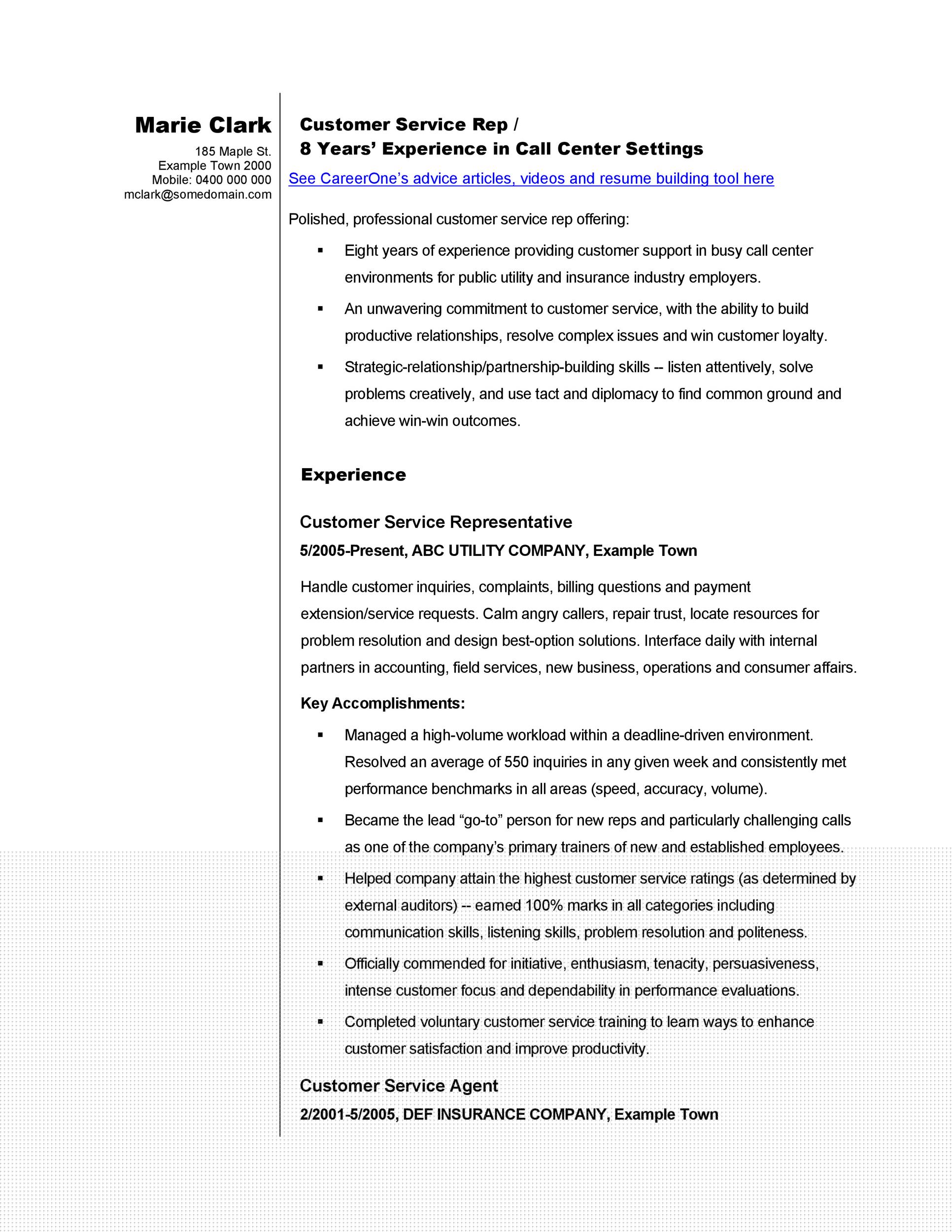 Crafting Impactful Summary For Resume Examples Customer Service: Stand Out to Employers