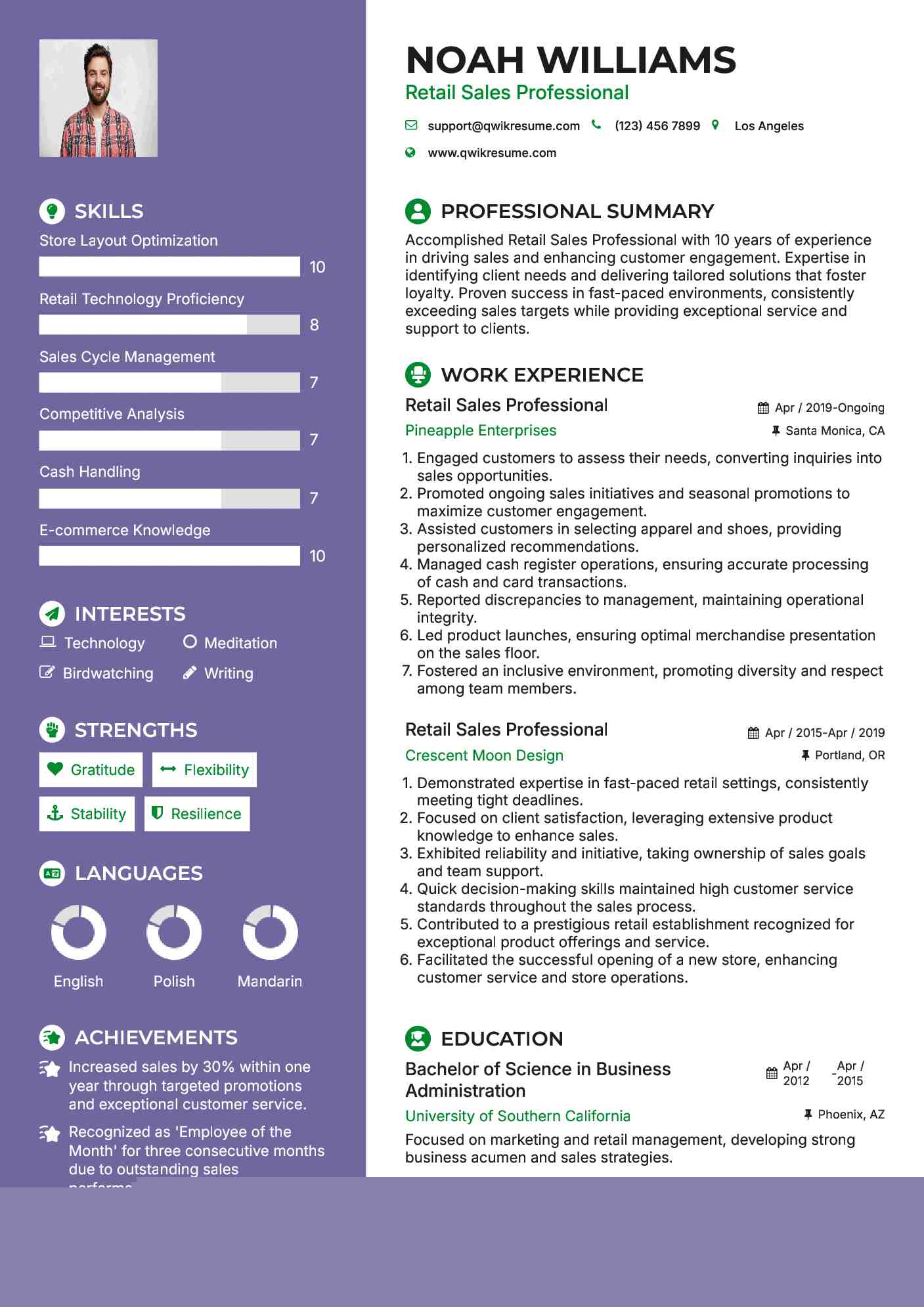 Crafting an Impactful Summary For Resume For Retail Sales