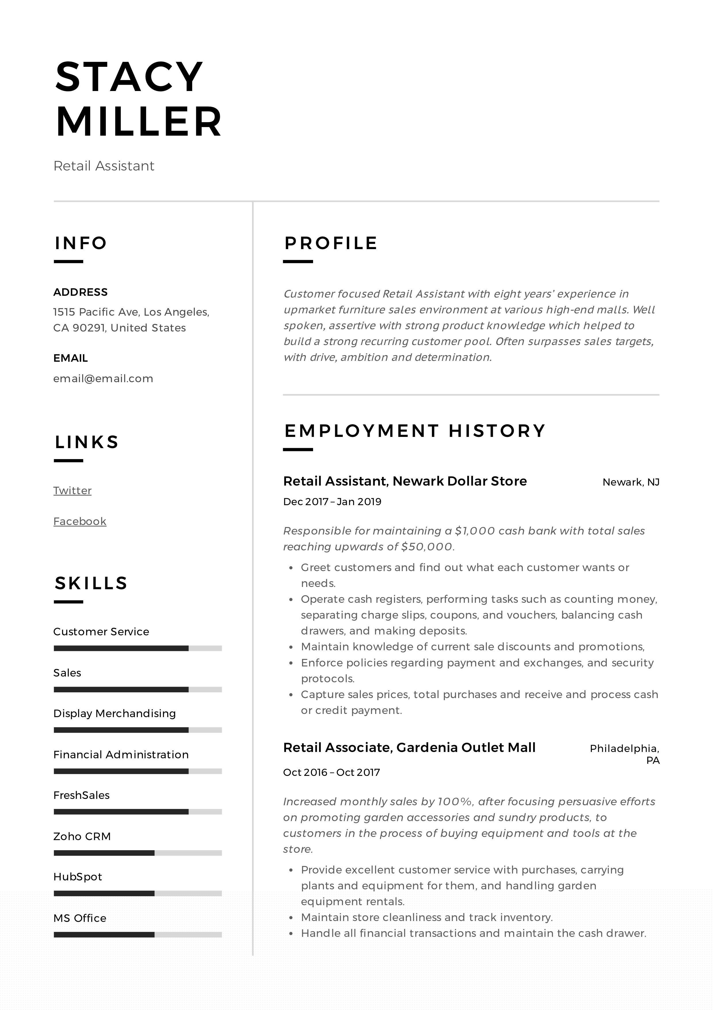Crafting the Perfect Summary For Resume For Retail: Tips and Examples
