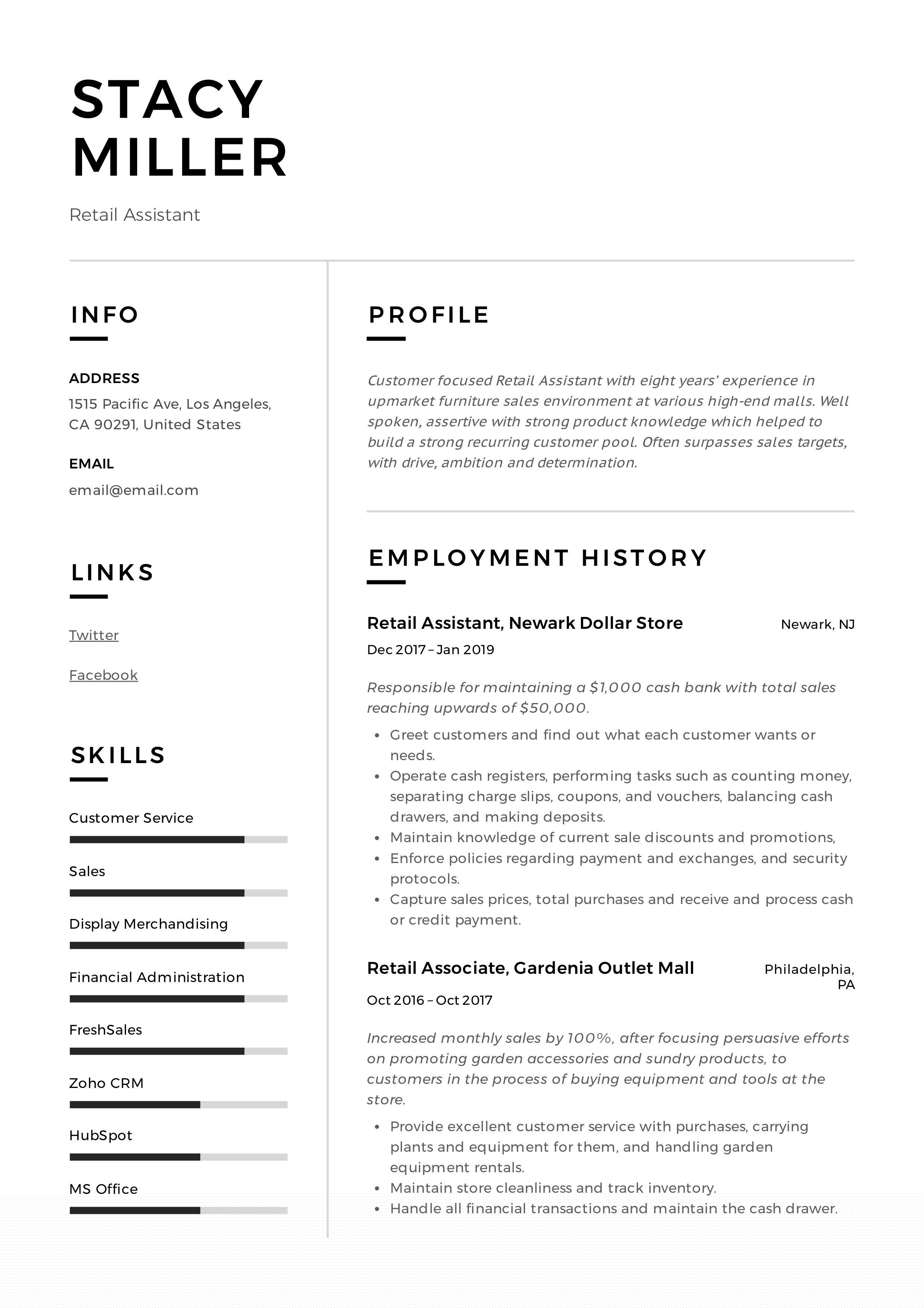 Crafting an Effective Summary For Resume In Retail: Tips and Examples