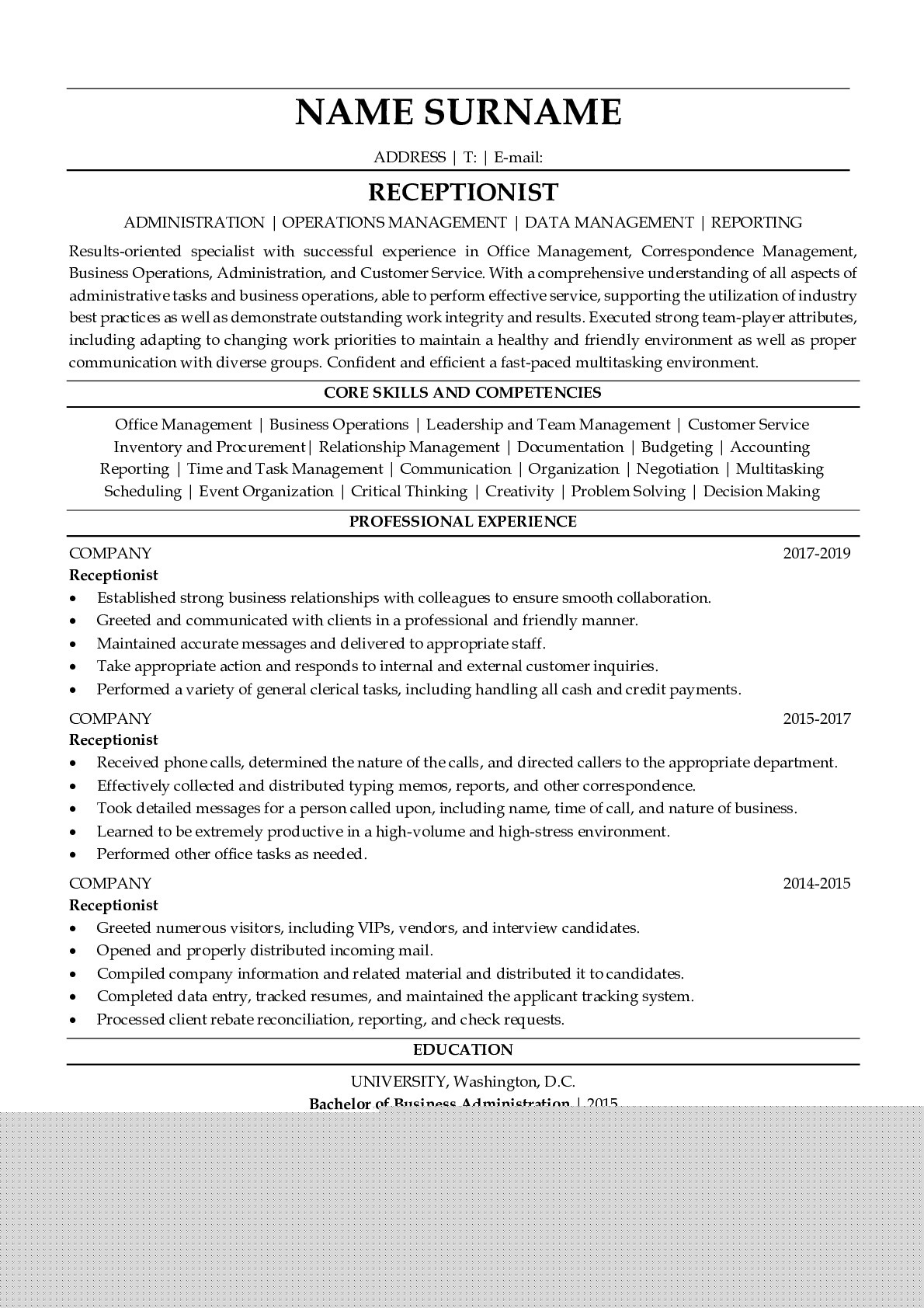 Crafting the Perfect Summary For Resume Receptionist: Tips and Examples