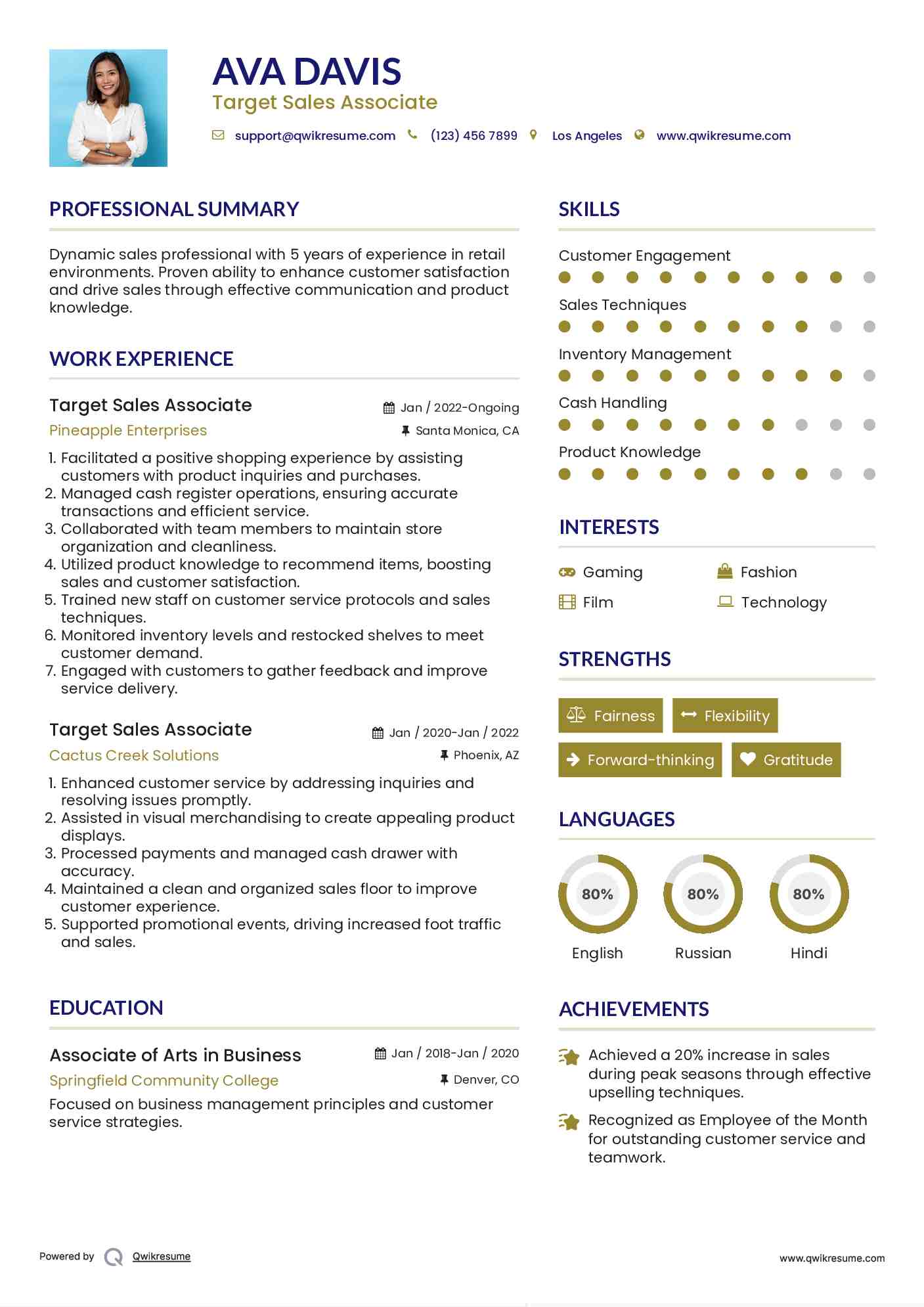 Creating an Impactful Target Sales Associate Resume: Tips and Examples