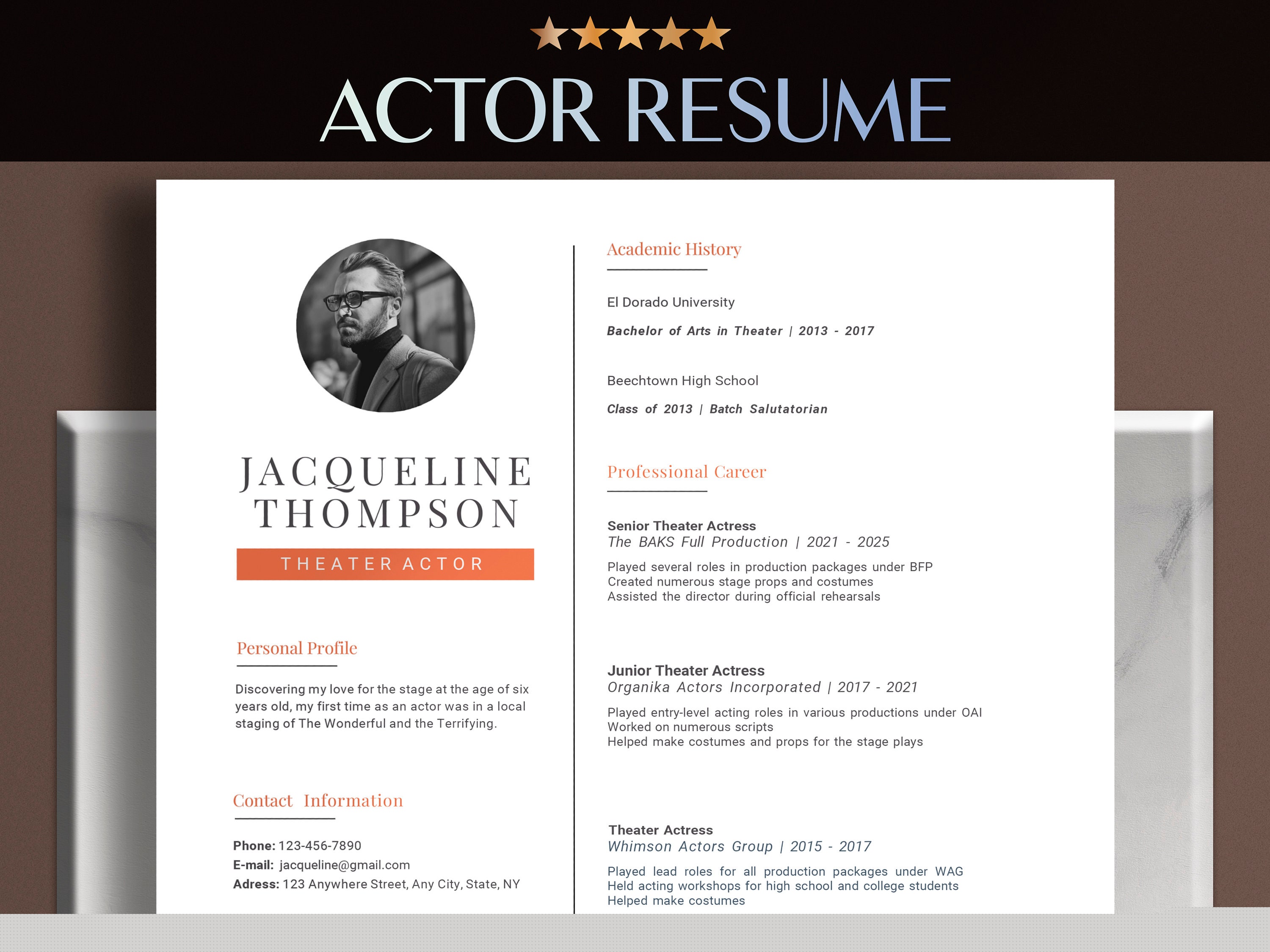 Creating Your Perfect Theatre Resume: A Comprehensive Guide to Theatre Resume Template Google Docs