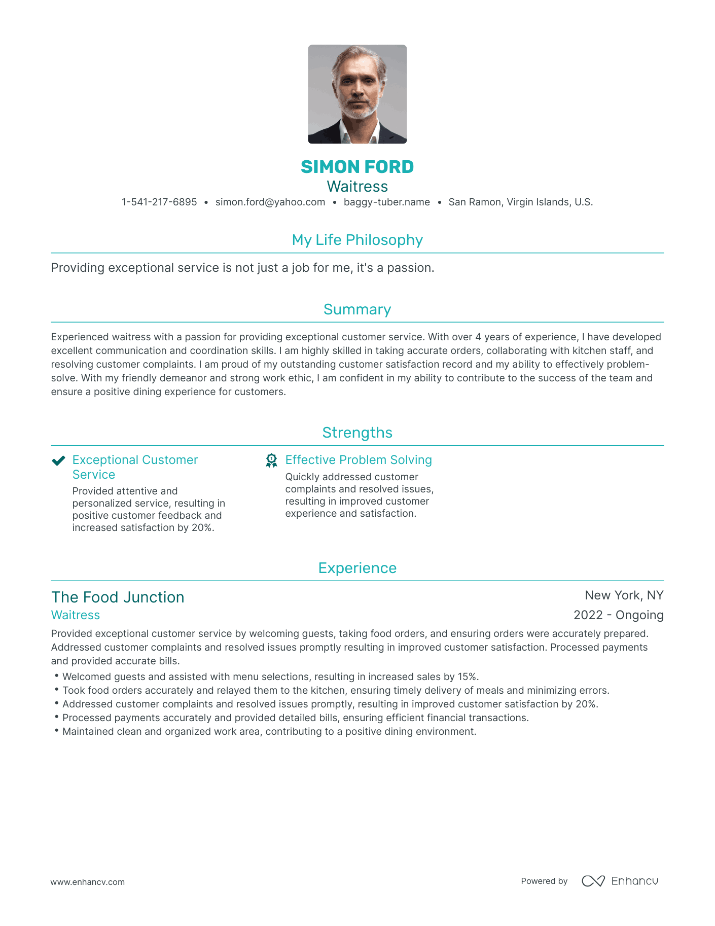 Finding the Perfect Waitress Synonym for Your Resume: Enhance Your Job Application