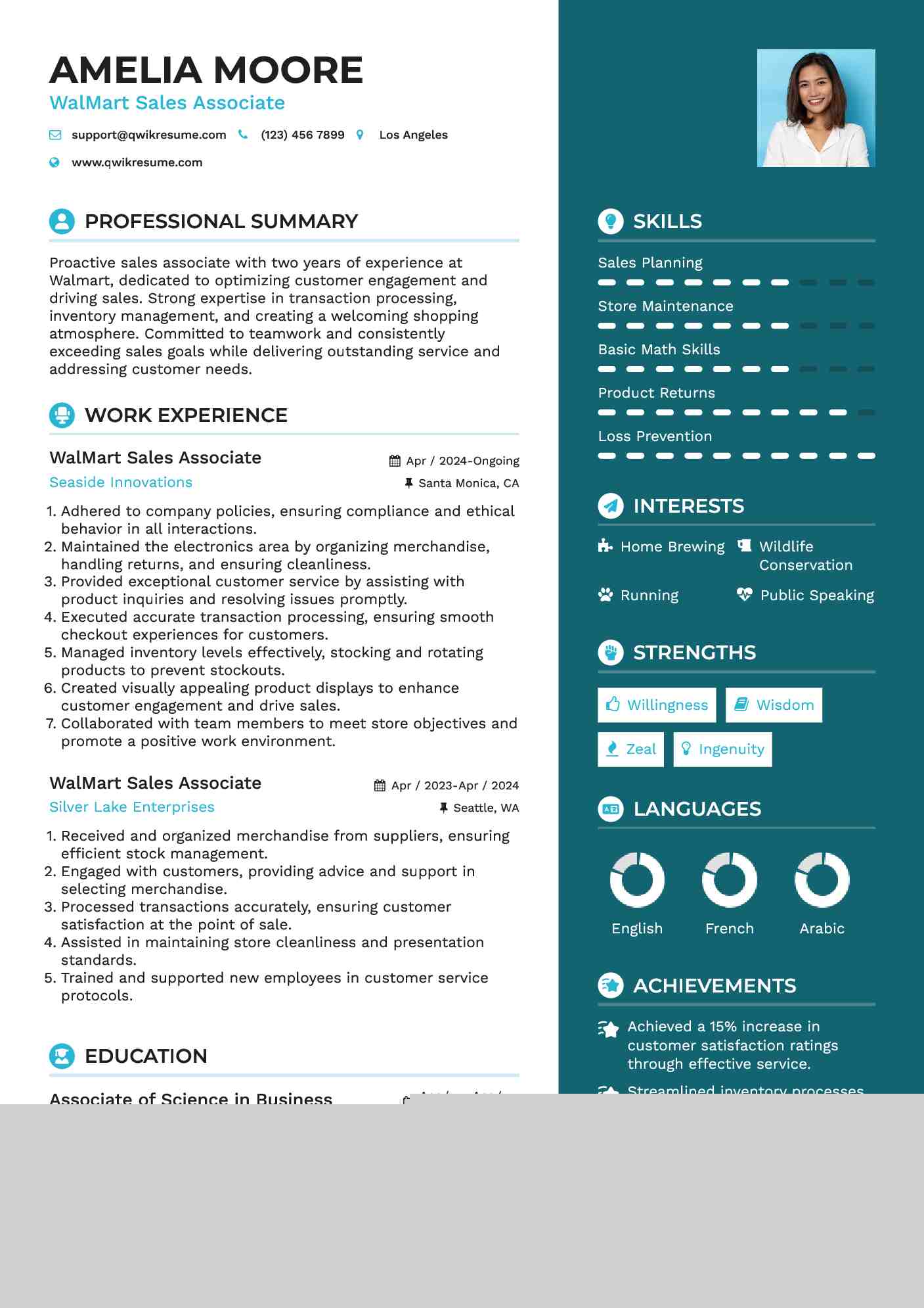 Crafting the Perfect Walmart Sales Associate Resume Sample: Your Guide to Success