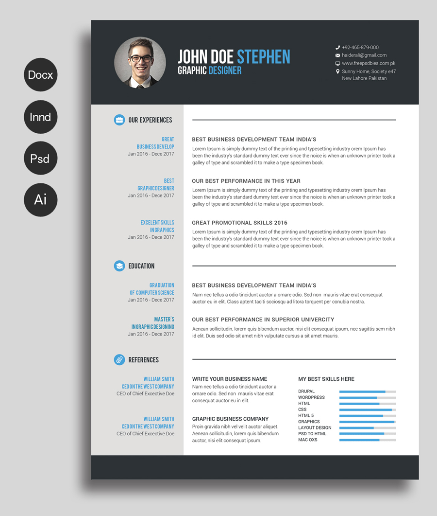 Unlock Your Career Potential with Our Web Design Resume Template Microsoft Word Free Download