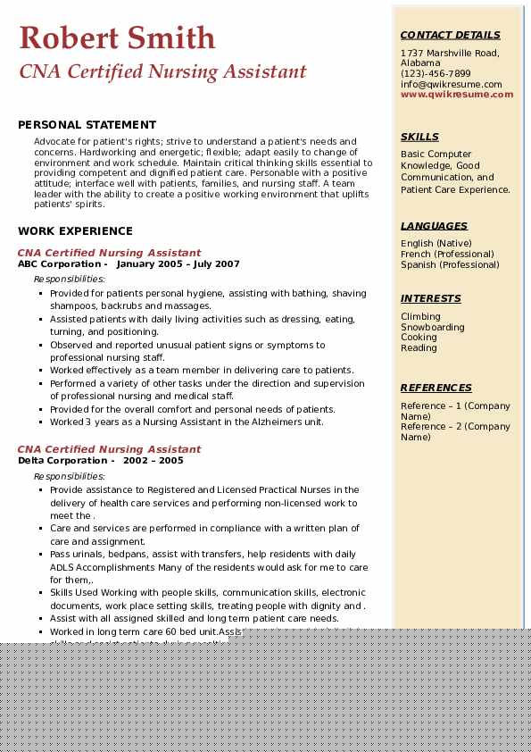 Essential Guide: What To Put On A CNA Resume for Success