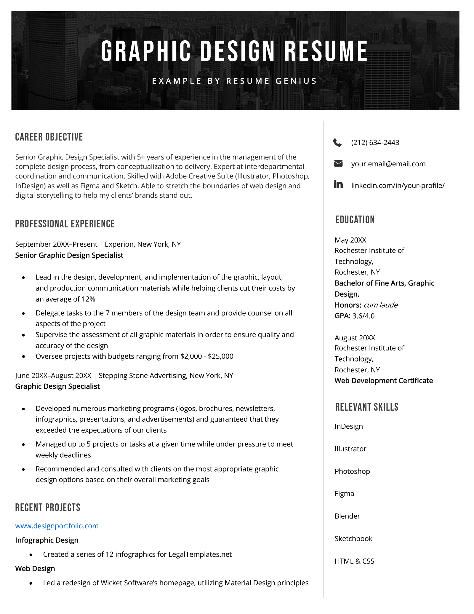 Essential Guide: What To Put On A Graphic Design Resume for Success