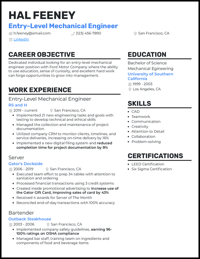 Essential Tips on What To Put On A Mechanic Resume for Success