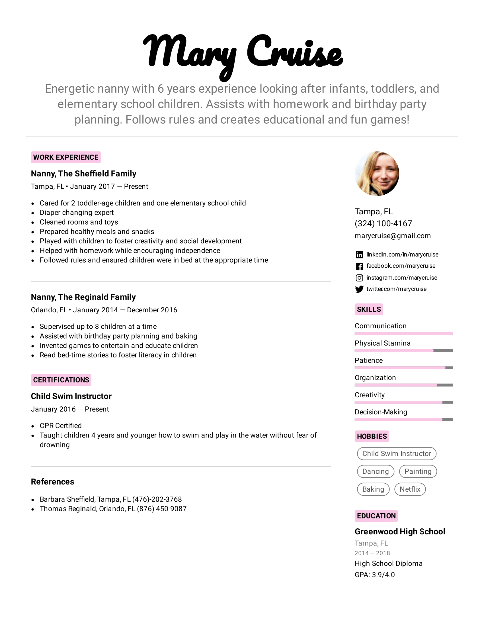 Essential Guide: What To Put On A Nanny Resume for Success