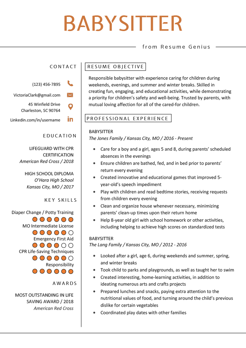 Essential Tips: What To Put On A Resume For Babysitting